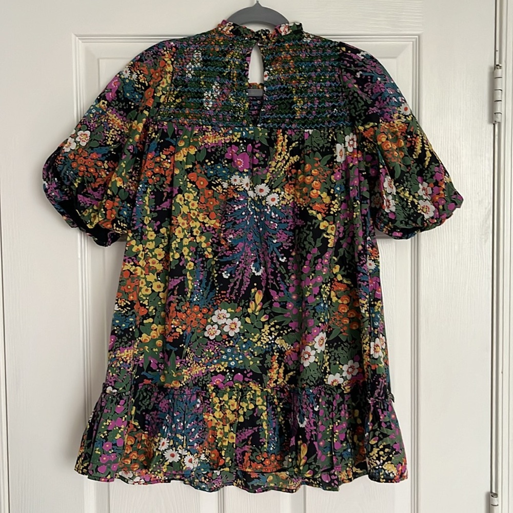Banjanan Nicole Mini Dress Loki's Garden Black Floral Print - Picture 10 of 12